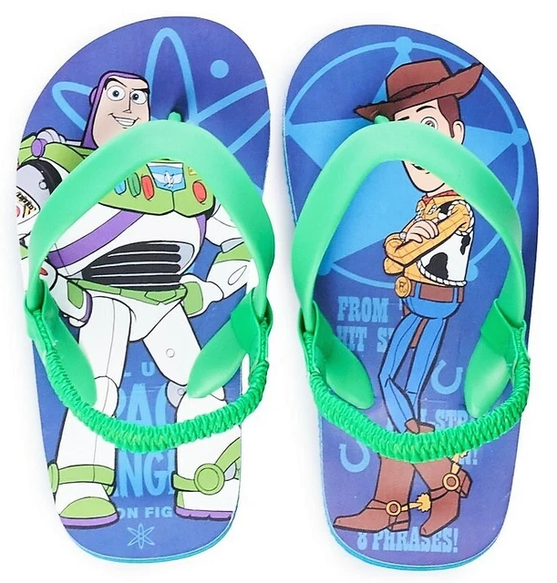 TOY STORY 4 WOODY & BUZZ DISNEY Flip Flops w/ Optional Sunglasses Beach