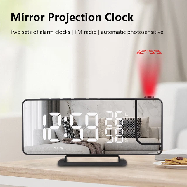 Electronic Alarm Clock Decorations Bedside Clock for Home Bedroom Office Schools 2