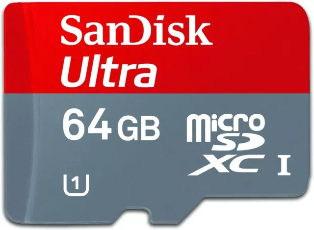 Carte mémoire SanDisk Ultra microSDXC 64 Go UHS-I Classe 10