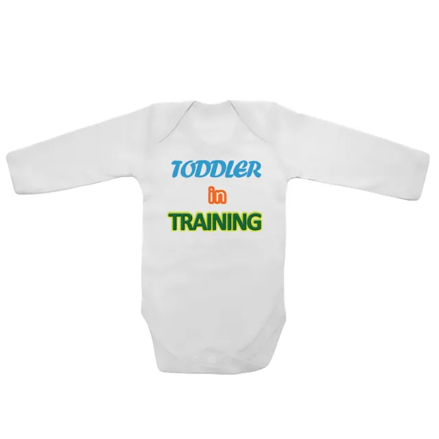 Toddler in Training Baby Vests Bodysuits Grows Long Sleeve Funny Printed