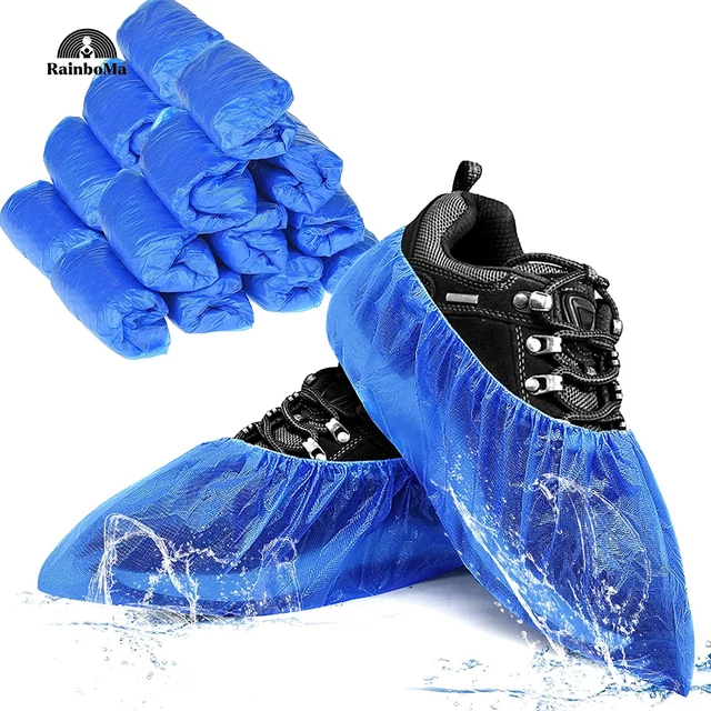 200Pcs/100Pairs Waterproof Shoe Covers Disposable Non Slip, Disposable Shoe Cove