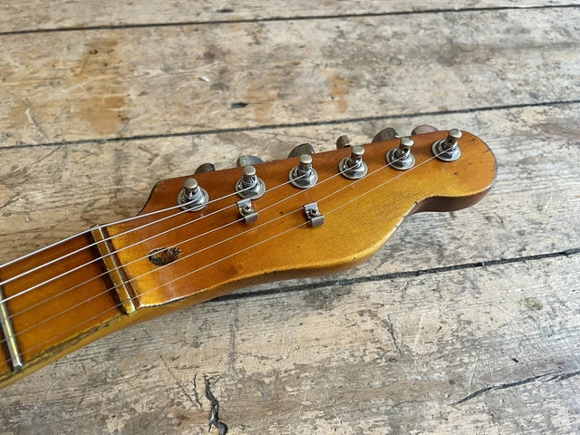 Telecaster Black aged Heavy Relic Vintage Style Great Player checked paint 8
