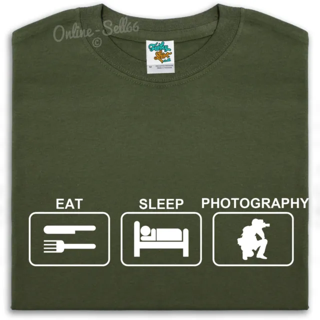 T-shirt fotografia del sonno uomo ragazzi donna fotografo pellicola fotocamera regalo