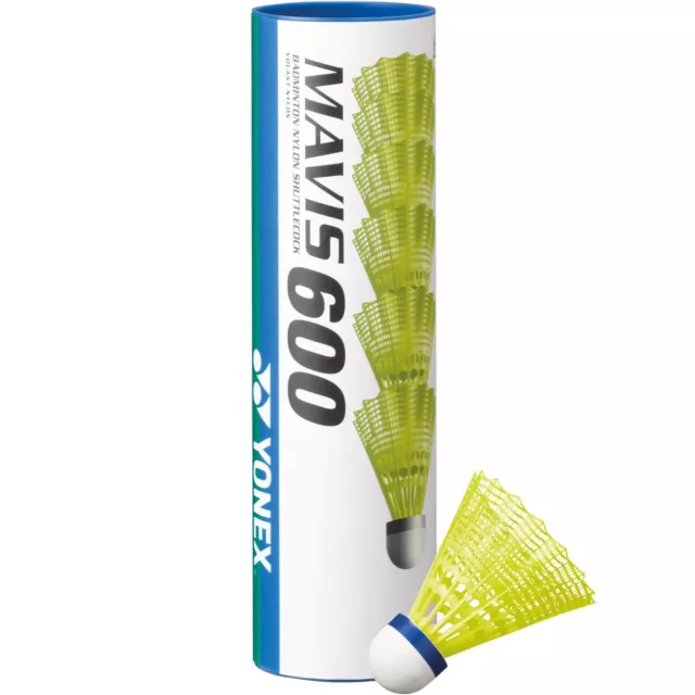 Yonex Mavis 600 Shuttlecock - Tube of 6