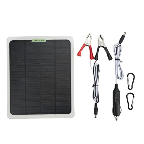 Chargeur de Batterie de Voiture à Panneau Solaire Kit de Chargeur de Batterie...