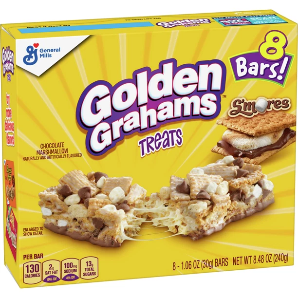 Dorato Grahams Delizie Cioccolato & Marshamllow Barre 8 CT 251ml Exp 08/2023