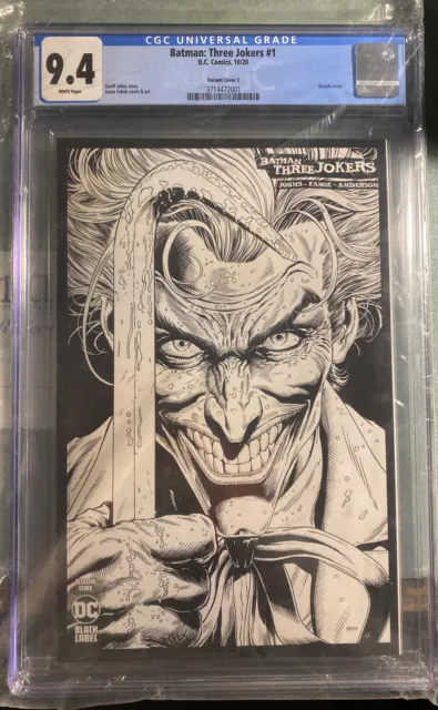 Batman Three Jokers #1 DC comics variant cover C 9.4 CGC grade