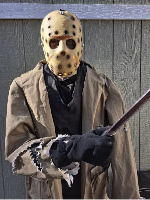 Friday The 13th Jason Vorhees Halloween Life Size Animated Prop 6'3 FAST  SHIP 191245222187