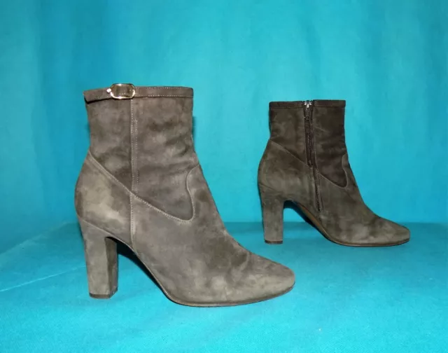 bottines boots L'AUTRE CHOSE en cuir velours marron pointure 37,5 EUR