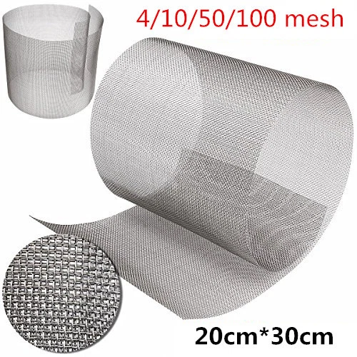 Stainless Steel Woven Wire High Quality Screening Filter Sheet 4/10/50/100 Mesh