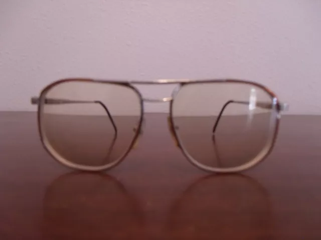 Vintage Ao American Optical Z87 Oc-1000 Silver Copper Frame Eyeglasses