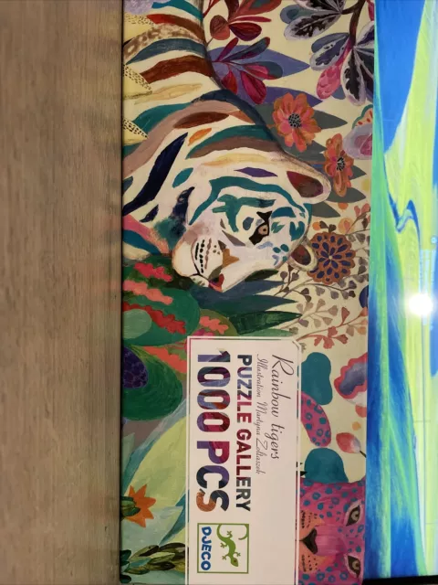 Puzzle 1000 pièces enfants Djeco Rainbow tigre