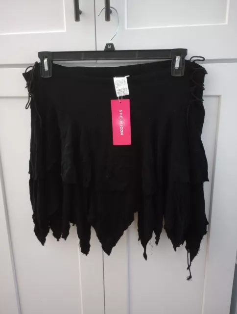 shein icon black skirt size medium