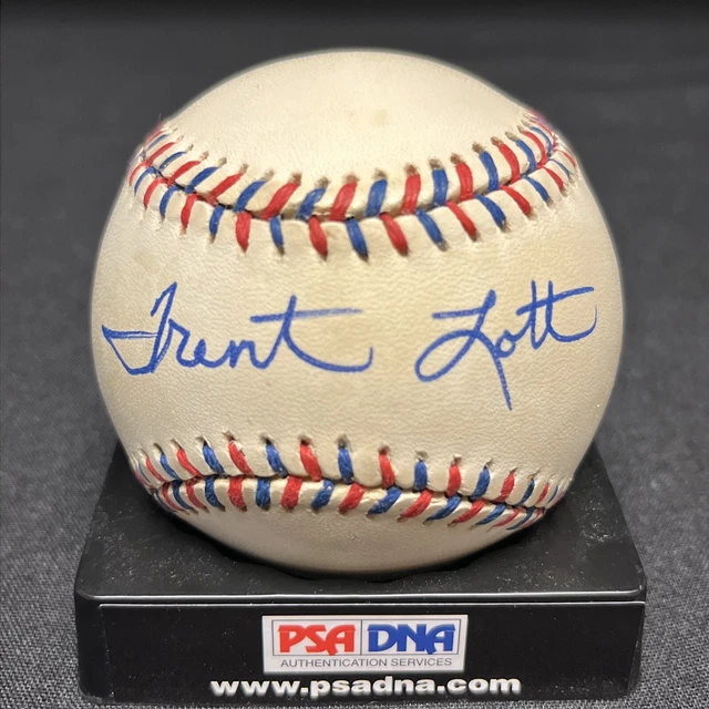 Trent Lott United States Senator from Mississippi Signed Baseball PSA CoA