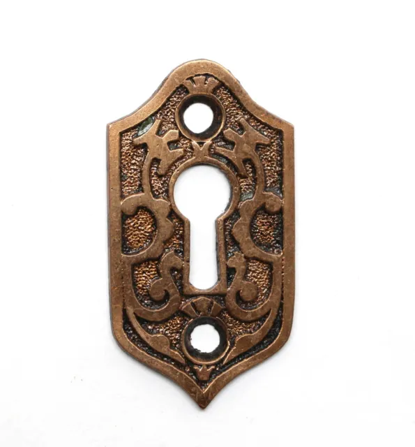 Antique 2 in. Aesthetic Bronze Keyhole Cover Door Plate