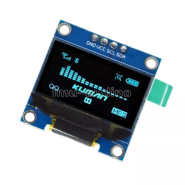 0.96" I2C IIC Serial 128X64 OLED LCD White LED Display Module For Arduino