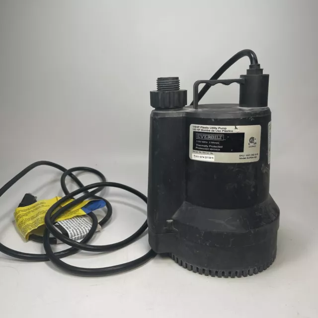 Everbilt SUP54-HD 1/6 hp Plastic Submersible Utility Pump