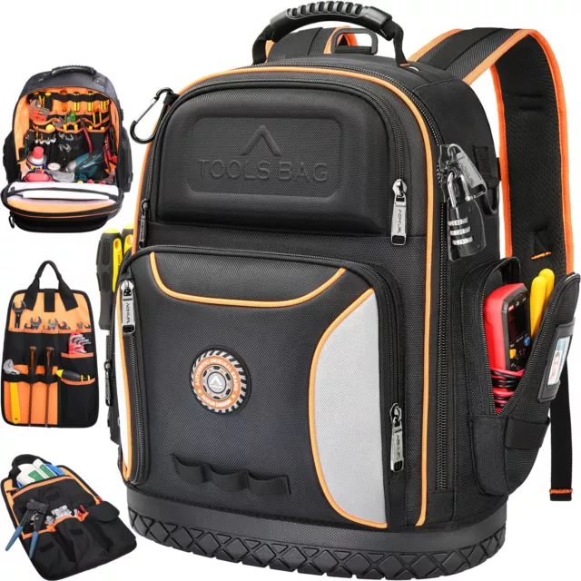 XtremepowerUS Rolling Tool Bag 18 With Wheels Portable Storage