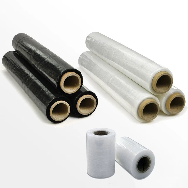Stretchfolie | Transparent, 500mm X 300m, 23my, 6 X 3 Rollen | Palettenfolie, Plastikfolie, Wickelfolie, Handfolie