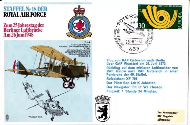 1973 - German Squadron 18  RAF