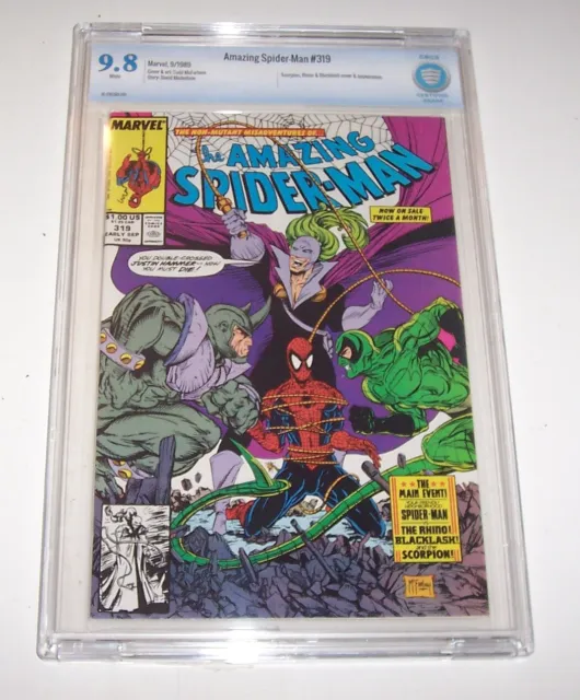 Amazing Spiderman #319 - Marvel 1989 Copper Age - CBCS NM/MT 9.8 (McFarlane)