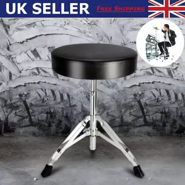 Drum Throne Thick Padded Foldable Drum Adjustable Height Drum Stools