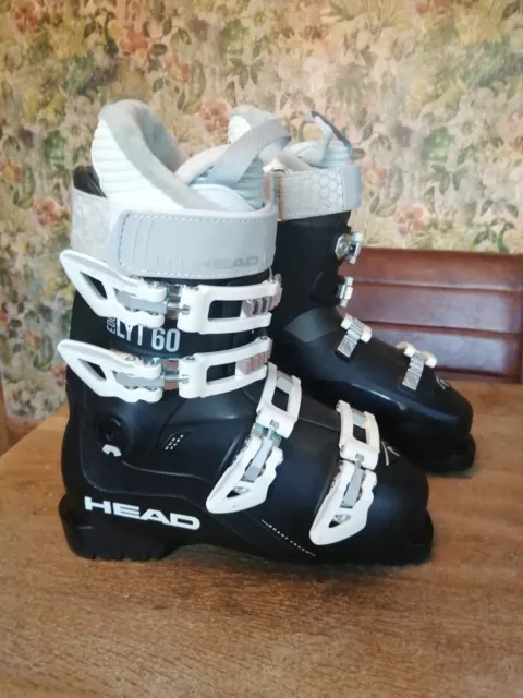 Head Edge Lyt 60 Women's Black Ski Boots Size 24.5