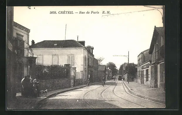 CPA Creteil, Rue de Paris
