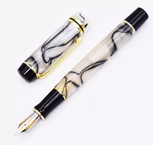 Kaigelu 316 Marble Celluloid Fountain Pen 22KGP M Nib Beautiful Pattern Gift Pen 2
