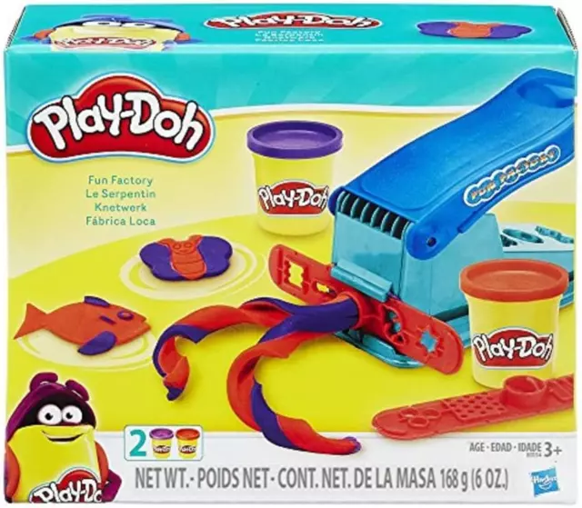 Play Doh Fun Factory Mega Set Press Forms Scissors Molds 39 Pieces Roller  Cutter