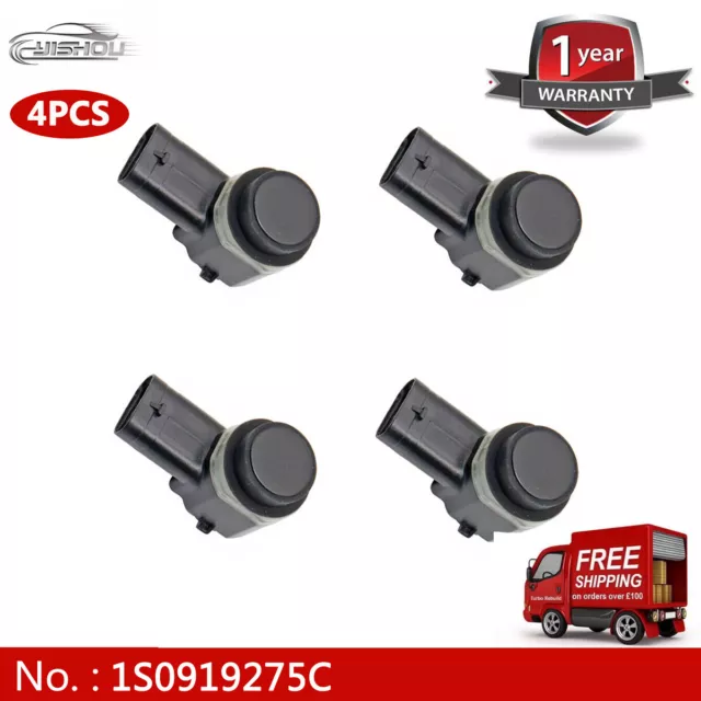 1S0919275C 4Pcs PDC Parking Sensor Back Sensor Optical For Audi VW Passat Seat