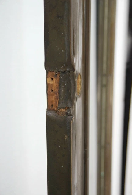 Antique 1 Lite Brass Commercial Double Doors 83 x 62.5 5
