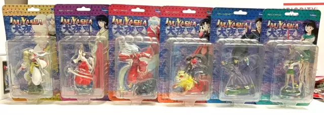 Inuyasha Action Figures Toynami Complete Set of 6 SEALED Sesshomaru 2005 RARE