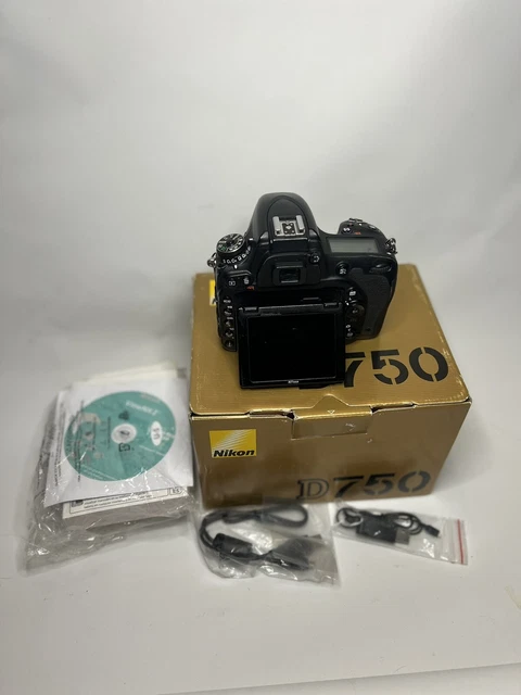 Nikon D750 24.3 MP Digital SLR Camera (Body Only) DSLR Shutter Count 222951