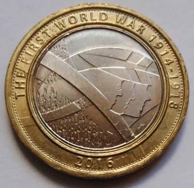 2016 The First World War 1914 - 1918 WW1 £2 Coin Circulated Condition