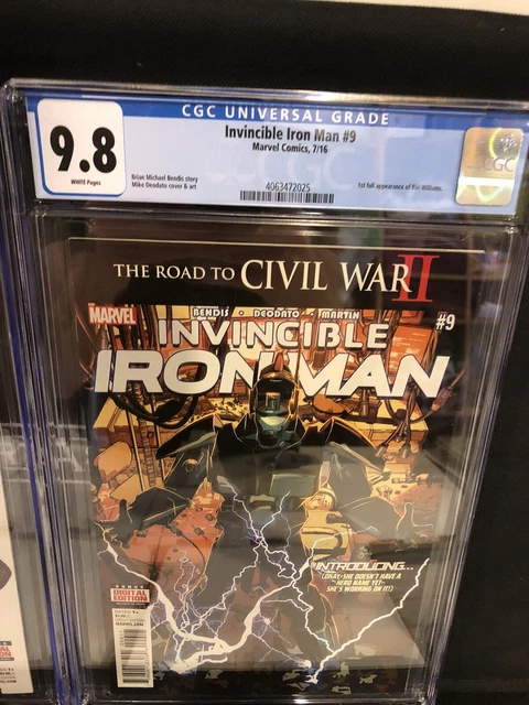Invincible Iron Man #7 #9 CGC 9.8 1st Print Cameo Full Riri Williams Ironheart 3