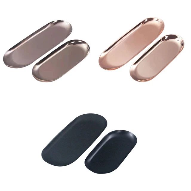Vassoio di alta qualità 1 pz multifunzione nero/bronzo/oro rosa acciaio inox