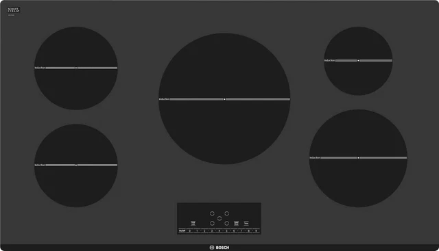 NIB Bosch 500 Series Black 36" 5 Elements SafeStart Induction Cooktop NIT5660UC