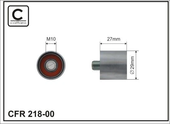 CAFFARO Galet tendeur de courroie de distribution Poulie-tendeur 218-00 27mm