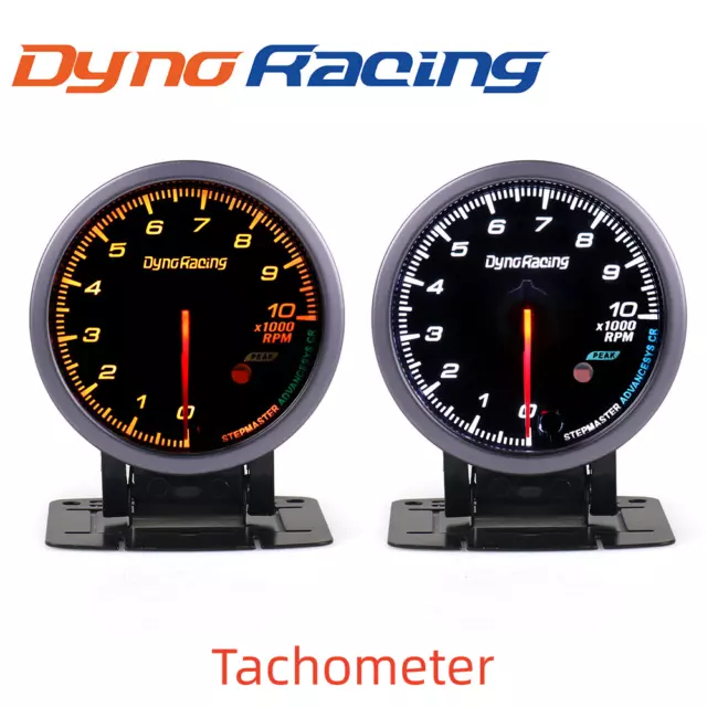 2.5'' 60mm Pointer Tachometer Gauge Car RPM Tacho Meter 2 Color LED Rev Counter