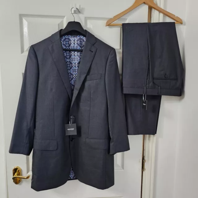 INDOCHINO MENS 2 Piece Suit UK40 EU50 36Wx32L Wool Cashmere Charcoal ...