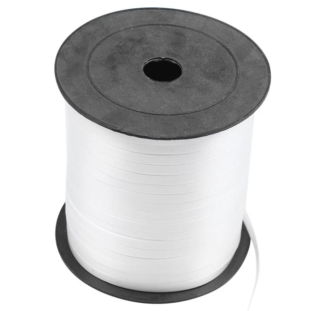 1 Roll Balloon Ribbon 225M 5Mm Für Hochzeitsfeier (Weiß) B8M6