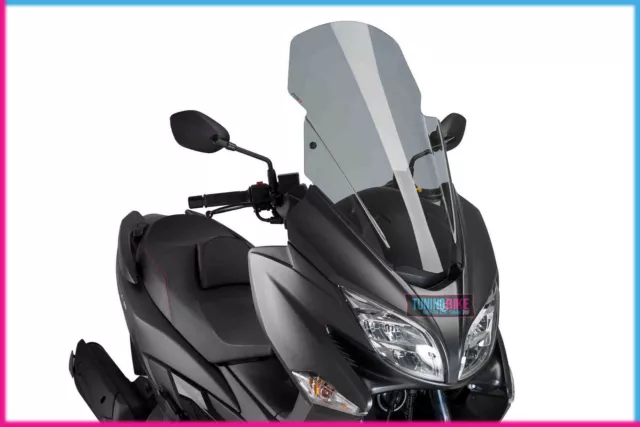 Puig Pare Brise  V-Tech Line Touring Pour Suzuki Burgman 400 2020 Fume Clair