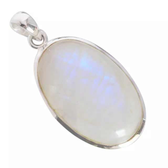 Rainbow Moonstone Handmade Designer Pendant 925 Sterling Silver Fine Jewelry