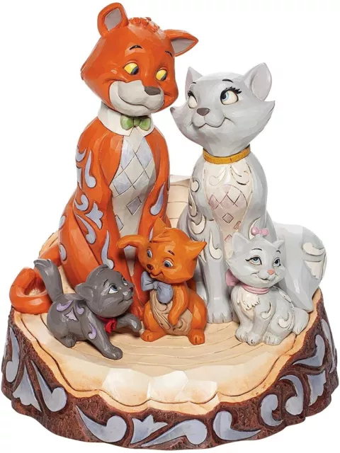 Enesco Jim Shore Disney Traditions Aristocats Carved by Heart Figurine -NEW