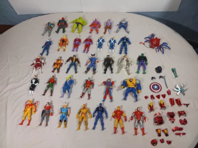 Vintage 1990’s Toy Biz Marvel X-Men X-Force Avengers Action Figure Lot of 30+