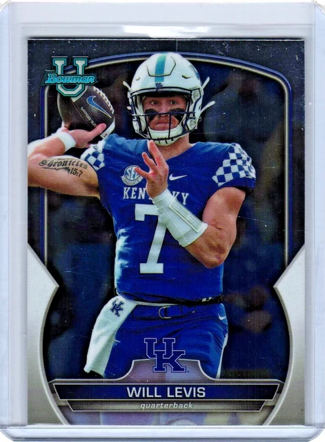 Will Levis 2022 Bowman University Rookie #5 Kentucky Wildcats Tennessee Titans