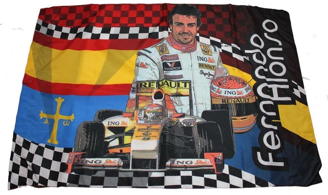 Drapeau Rare F1 Formule 1 Ferrari Jean Alesi – Fan Support