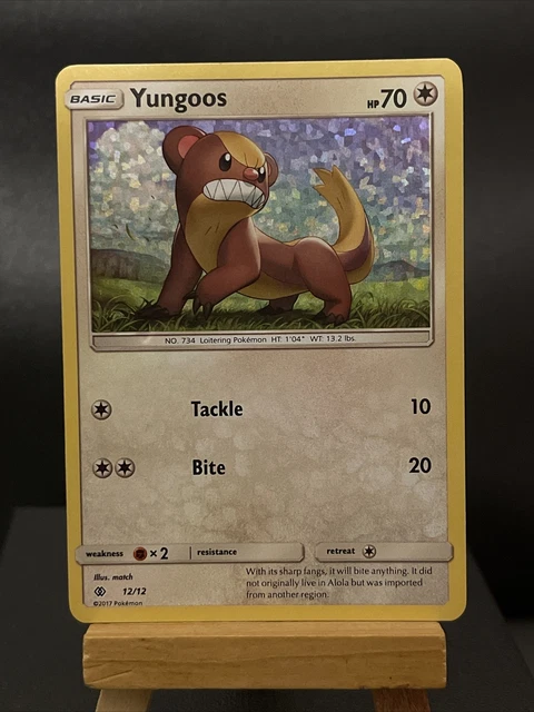 pokemon yungoos card 12/12 Holo Rare McDonald's Holo Promo Played £2.75 The item available is listed in the Title Buy Yungoos Common | Crown