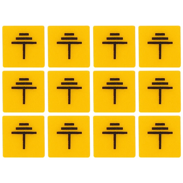 12 Pcs Do Not Touch Sign Safety Protective Ground Sticker Applique